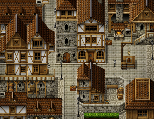 建築マップ全シリーズセット RPGツクールMV・MZ用 マップチップ・タイルセット16 『旧校舎・学校