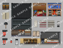 画像をギャラリービューアに読み込む, SERIALGAMES 住みたい街タイルセット - 街のお店セット
