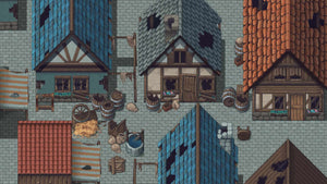 Winlu ファンタジータイルセット - 外装荒廃素材