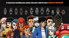 画像をギャラリービューアに読み込む, Rinobers Futuristicキャラクター素材集
