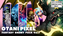 画像をギャラリービューアに読み込む, OTANI PIXEL FANTASY ENEMY PACK Vol.1
