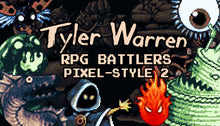 画像をギャラリービューアに読み込む, Tyler Warren RPG BATTLERS Pixel-Style 2