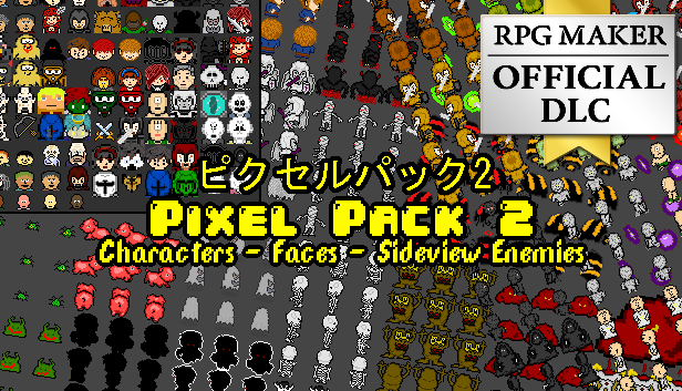 Pixel Pack 2 Characters - Faces - Sideview Enemies