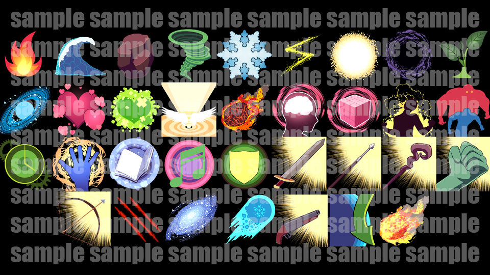 Big Icons Vol 1 - 魔法とスキルアイコンセット – KOMODO Plaza (JP)