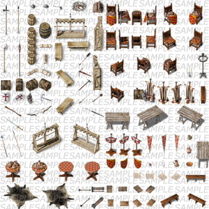 Medieval：戦争シーン素材