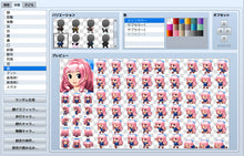 画像をギャラリービューアに読み込む, ヒロインキャラクタージェネレーター2 MZ