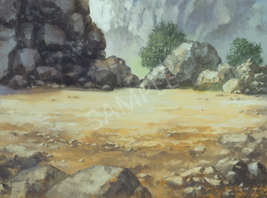 トキワグラフィックス バトル背景素材 第3集. 岩石/崖